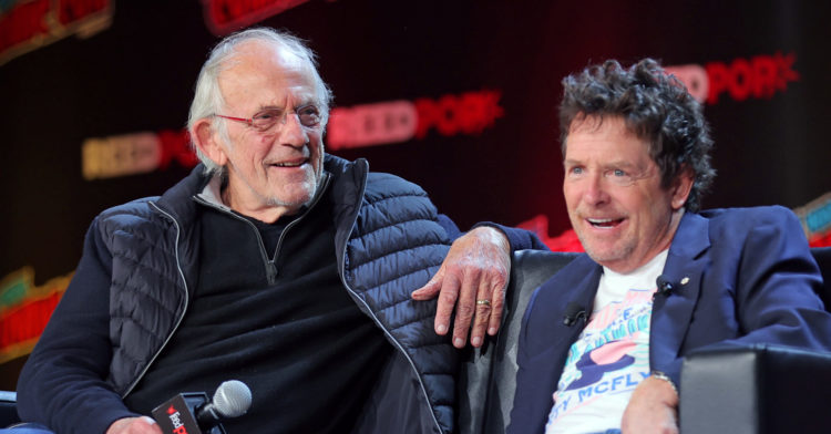 Michael J Fox and Christopher Lloyd reunion has Back to the Future fans in tears