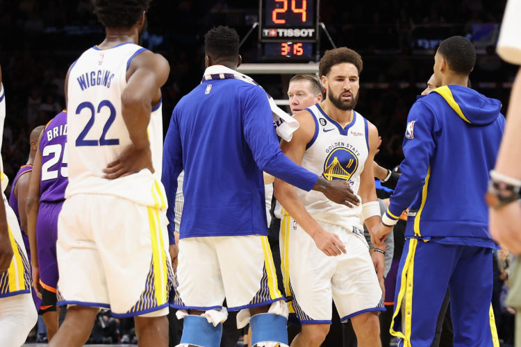 What Klay Thompson said to Devin Booker as Warriors' star gets first career ejection