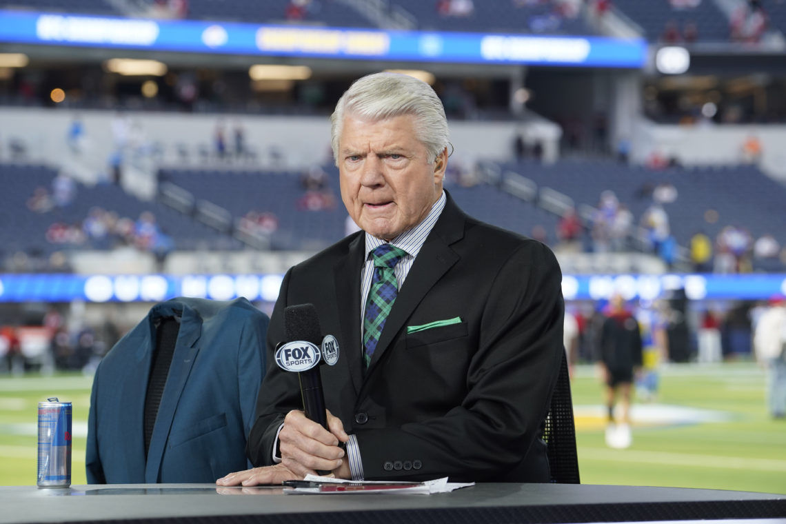 Why is Jimmy Johnson not in-studio on Fox NFL show, where is he?