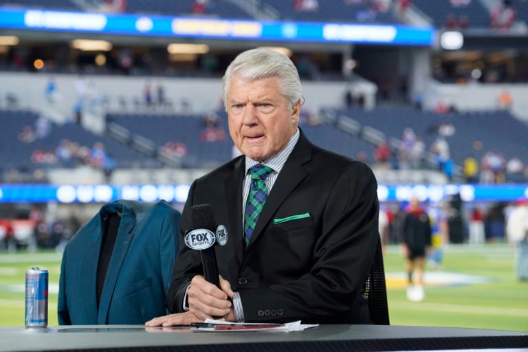 Why is Jimmy Johnson not instudio on Fox NFL show, where is he?