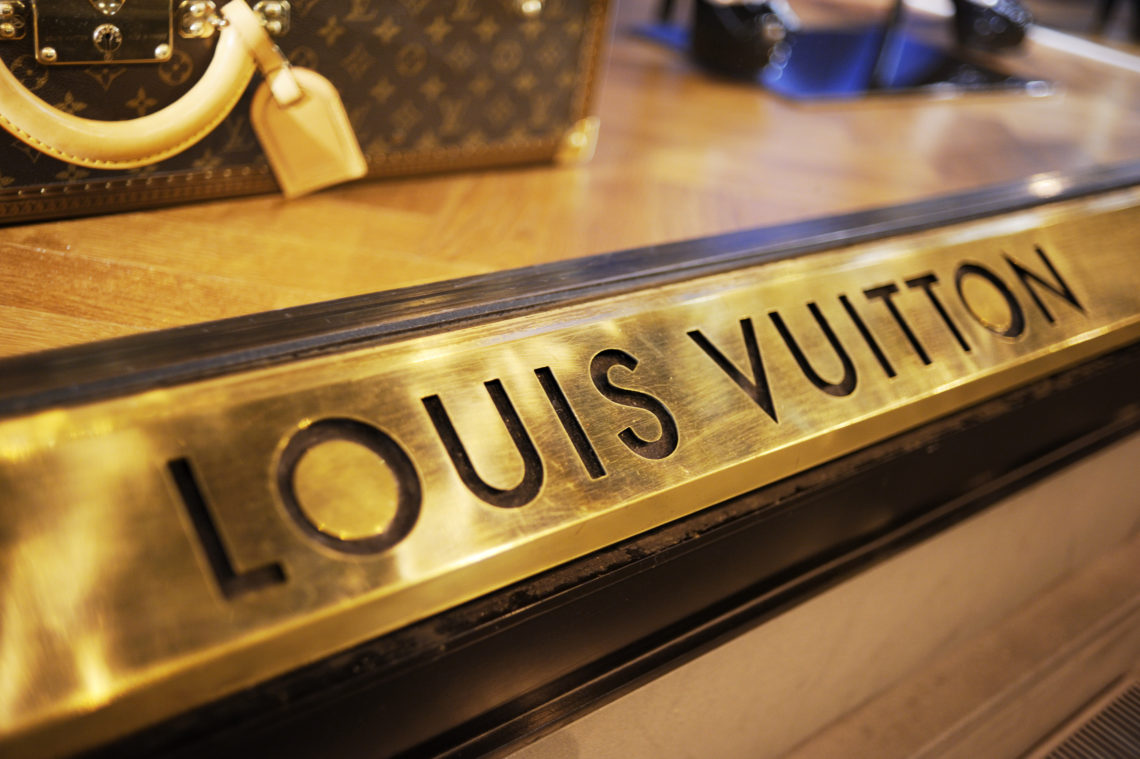 Louis Vuitton Boutique Window in Florence