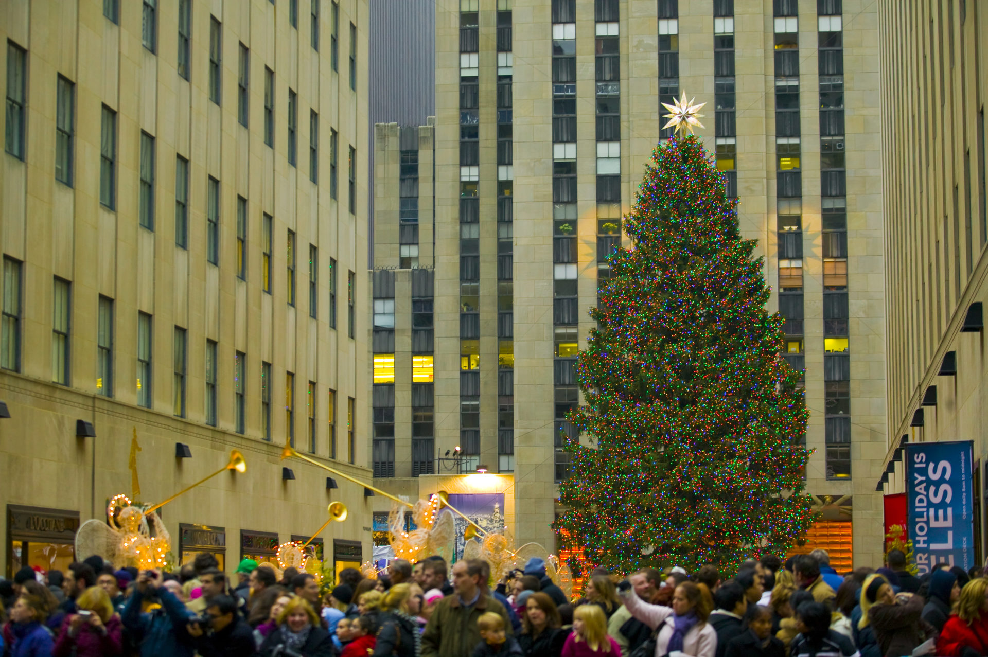 Christmas Tree in Rockefeller Center in New York