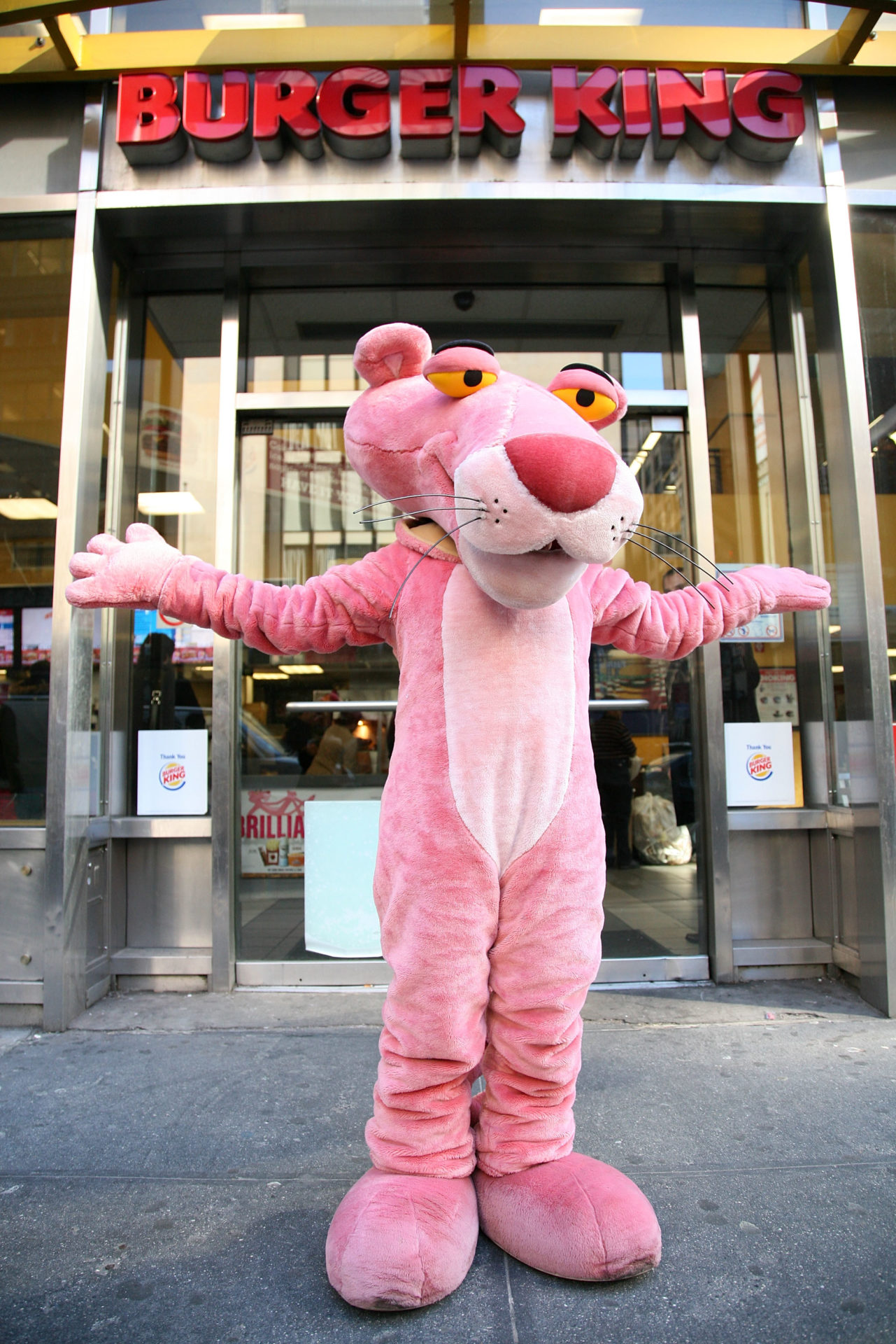 The Pink Panther Visits Burger King