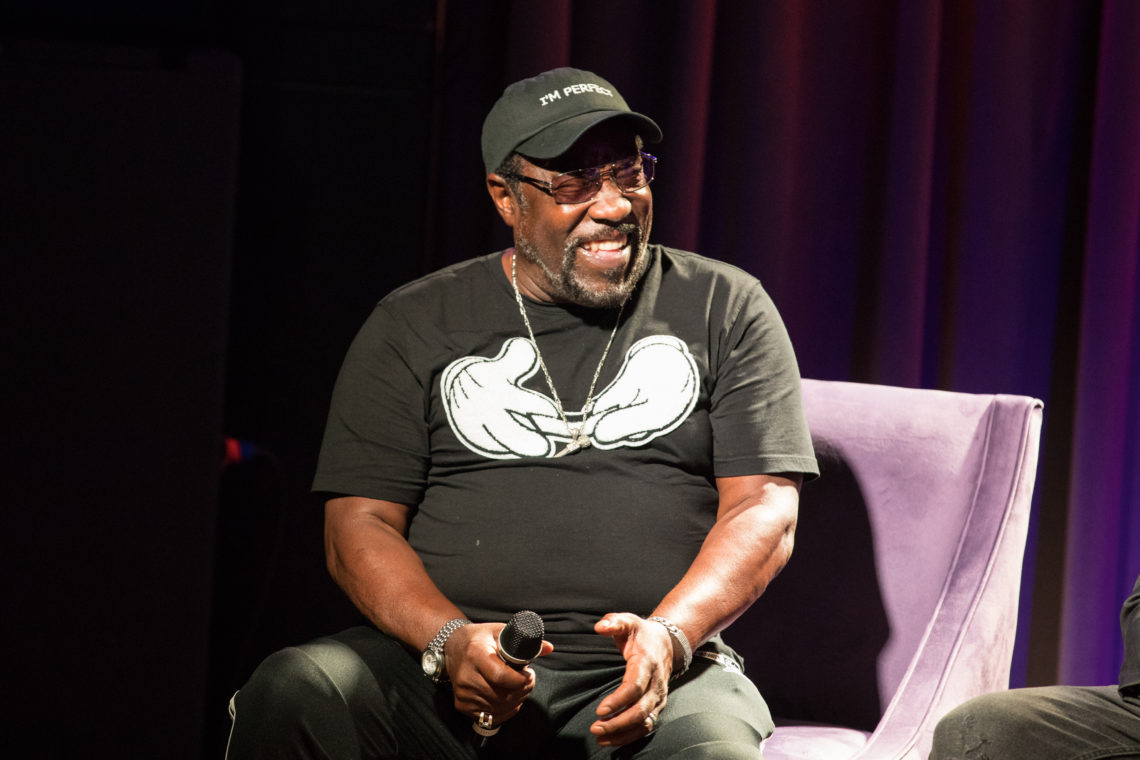 Eddie Levert from The O'Jays speaks onstage during A Conversation with The O'Jays