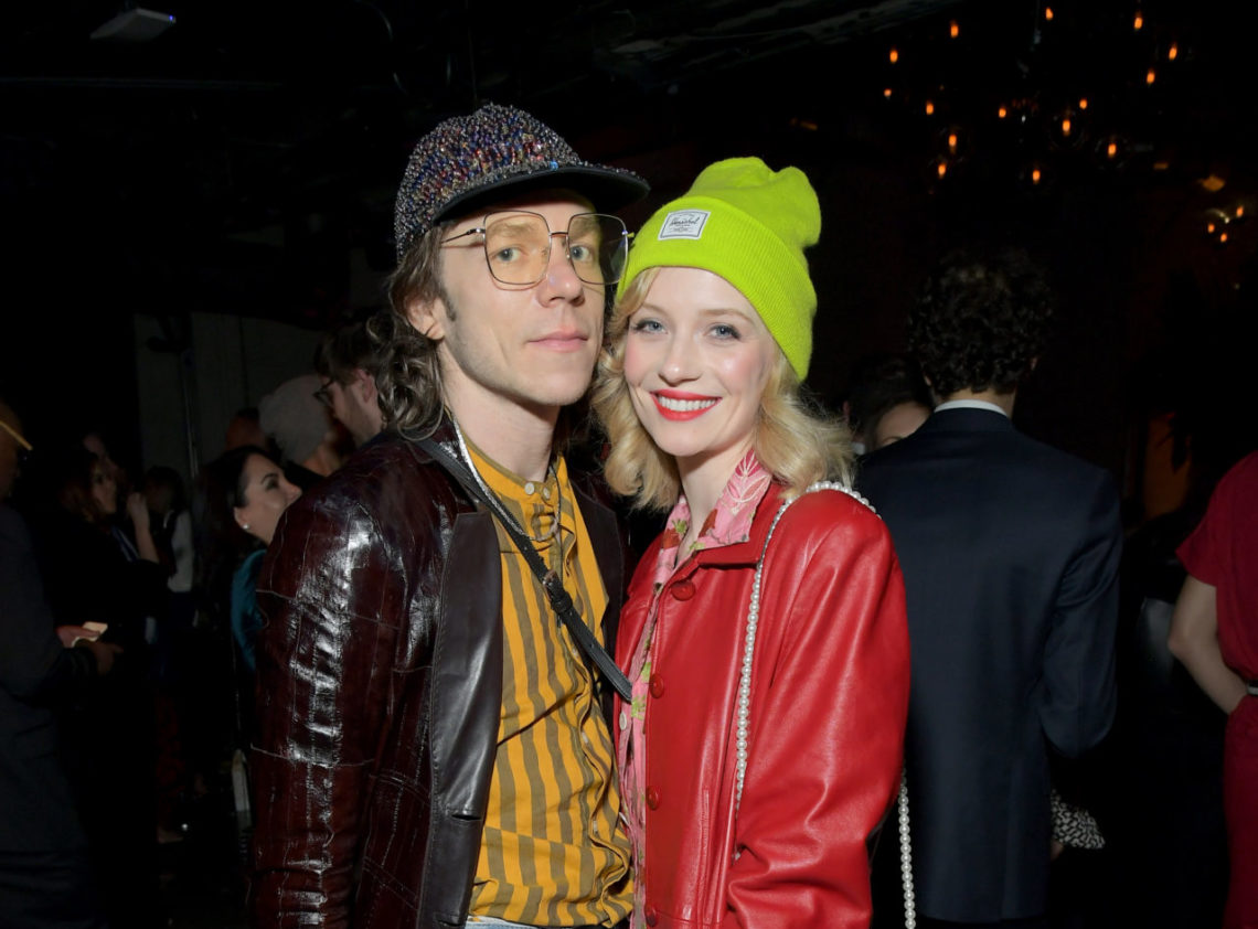 Matt Shultz of Cage The Elephant and wife Eva Ross attend the Sony Music Entertainment 2020 Post-Grammy Reception