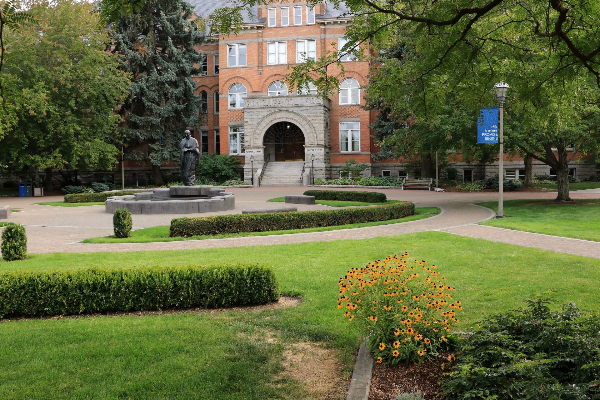 Escena del campus de la Universidad de Gonzaga