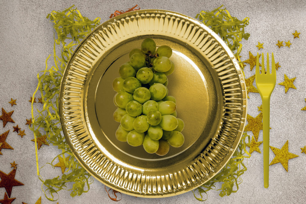Eating 12 grapes under the table on New Year’s Eve last year proved successful for TikTokers