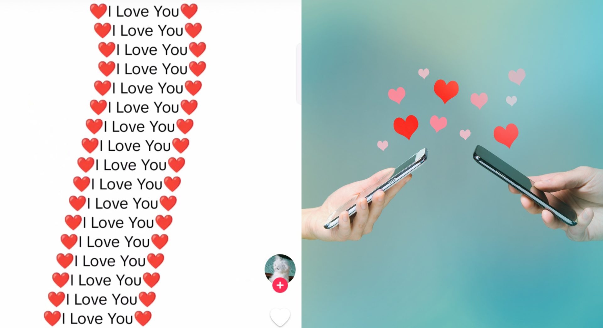 How to do the I Love You scrolling text trend on TikTok